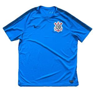 Nike SC Corinthians Paulista Dri-Fit Training Jersey Blue XXL 2017 Brazil